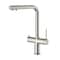 Kibi Circular 2-in-1 Water Filter Kitchen Pull Out Faucet- Brushed Nickel KFF502BN - alternate 1